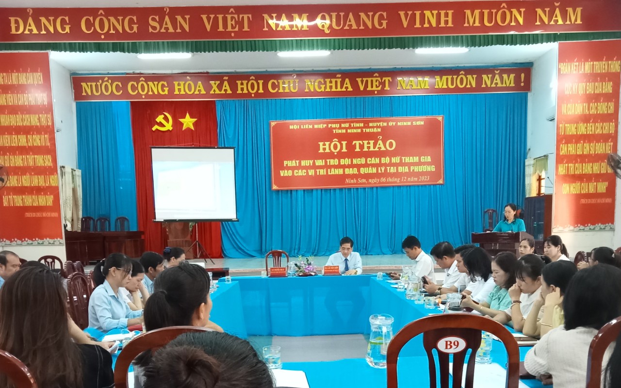 Hội thảo phát huy vai trò đội ngũ cán bộ nữ tham gia vào các vị trí lãnh đạo, quản lý tại địa phương